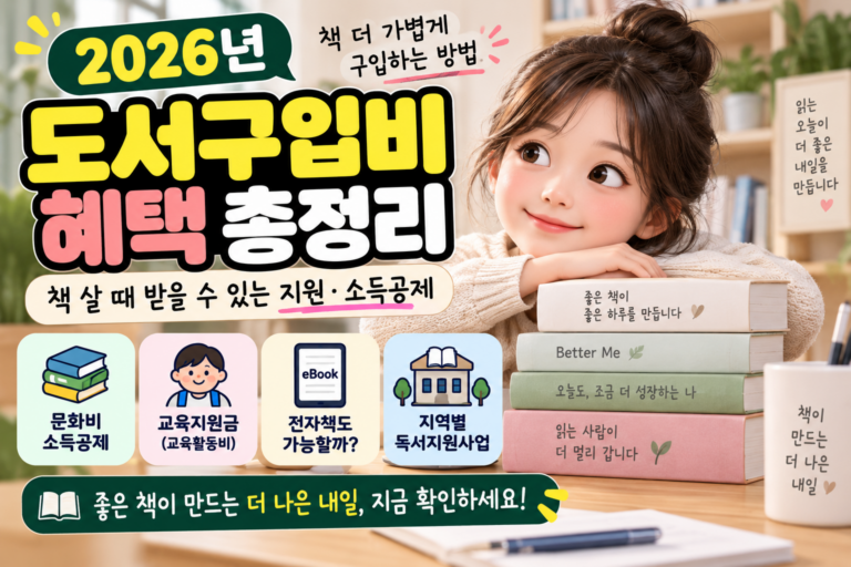 2026 도서구입비 혜택 총정리