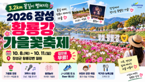 2026 장성 황룡강 가을꽃축제 일정｜10월 8~11일·입장료·주차·공연 총정리