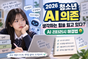 2026 청소년 AI 의존 문제｜생각하는 힘을 잃지 않는 AI 리터러시 교육법