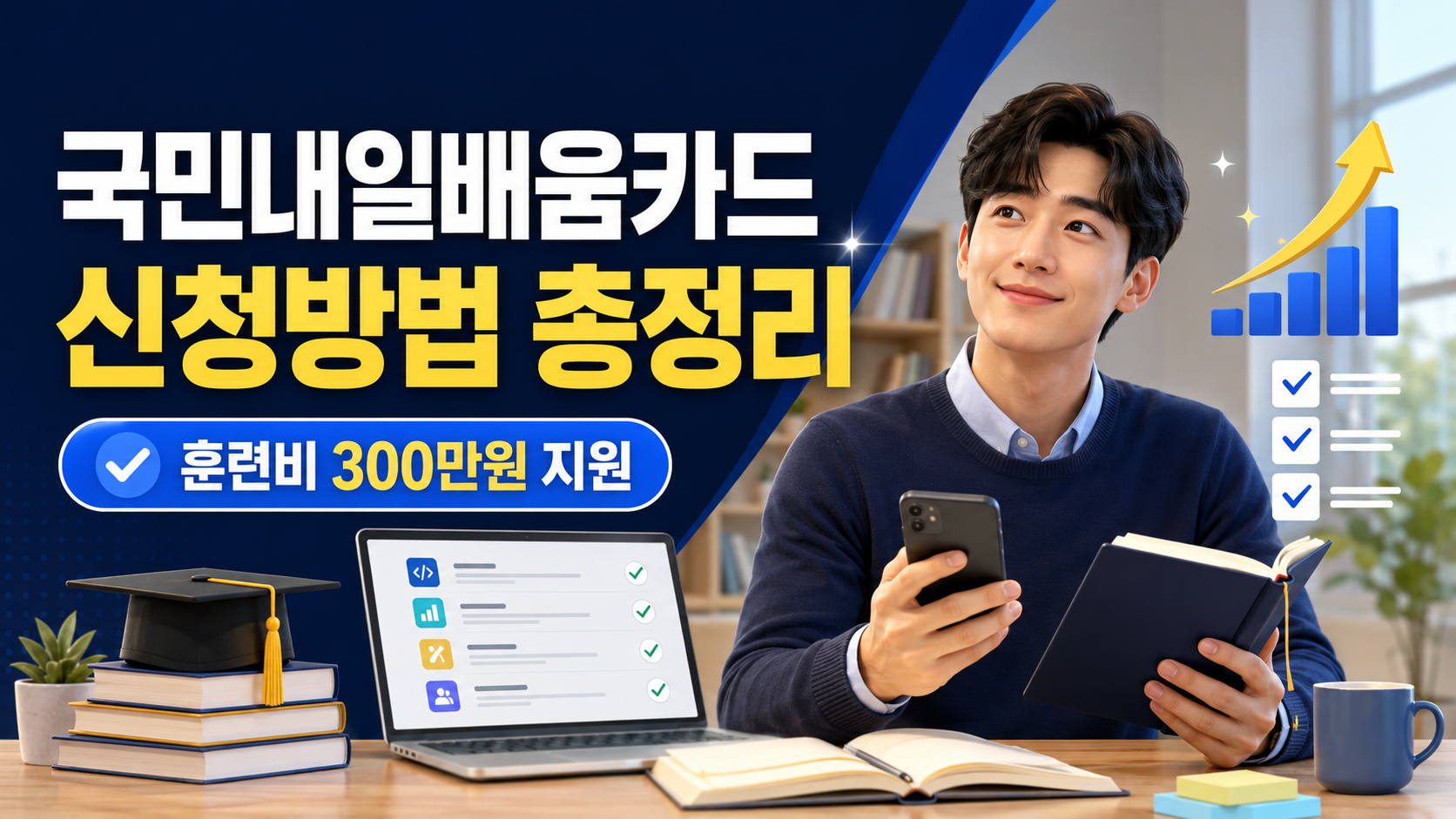 2026 국민내일배움카드 신청방법 | 지원금 300만원·자부담 확인 1 국민내일배움카드 신청방법 훈련비 300만원 지원