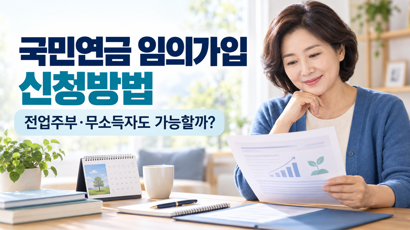 국민연금 임의가입 신청방법 | 전업주부·무소득자도 가입할 수 있나요? 1 국민연금 임의가입 신청방법
