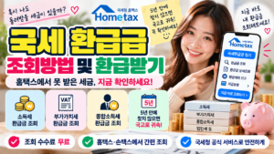 국세 환급금 조회방법｜홈택스에서 못 받은 세금 환급금 찾기