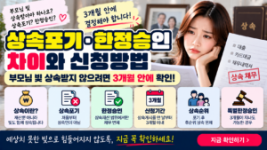 상속포기·한정승인 차이|부모님 빚 상속받지 않으려면 3개월 안에 확인 11 상속포기·한정승인 차이|부모님 빚 상속받지 않으려면 3개월 안에 확인
