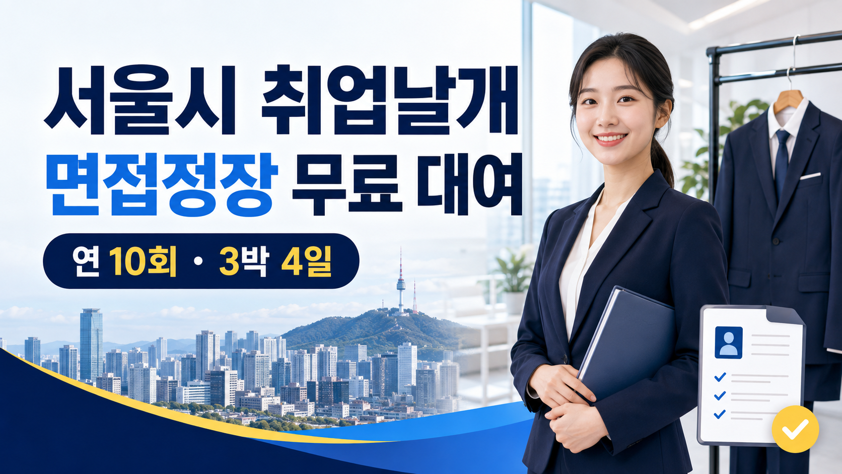 서울시 취업날개 면접정장 무료 대여