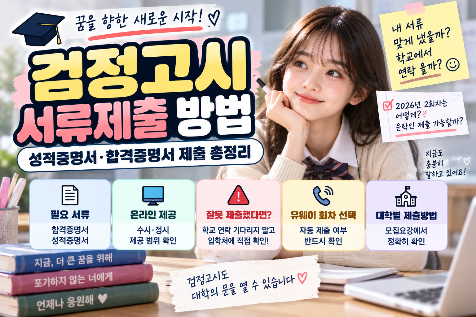 검정고시 수시 서류제출 방법｜성적증명서·합격증명서 제출 총정리