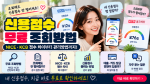 신용점수 무료 조회방법|NICE·KCB 점수 차이와 조회하면 떨어지는지 총정리 1 신용점수 무료 조회방법|NICE·KCB 점수 차이와 조회하면 떨어지는지 총정리