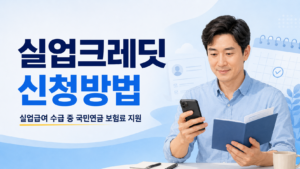 실업크레딧 신청방법 | 실업급여 받는 동안 국민연금 보험료 지원 1 실업크레딧 신청방법
