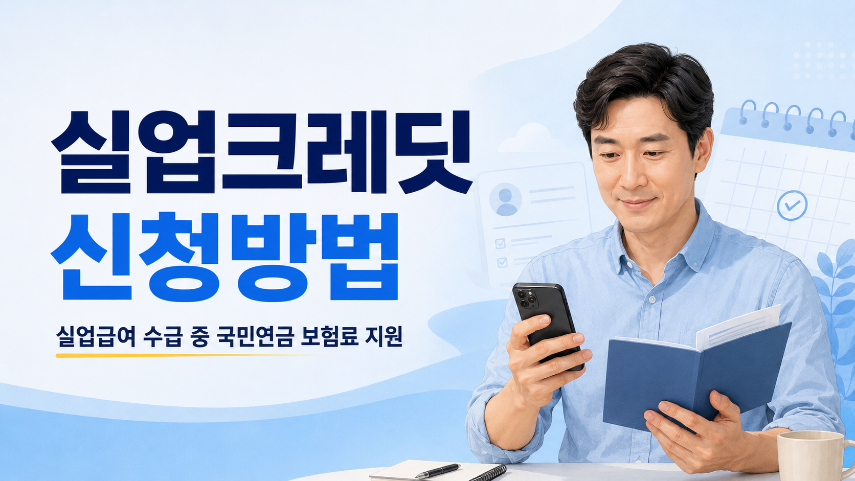 실업크레딧 신청방법 | 실업급여 받는 동안 국민연금 보험료 지원 1 실업크레딧 신청방법