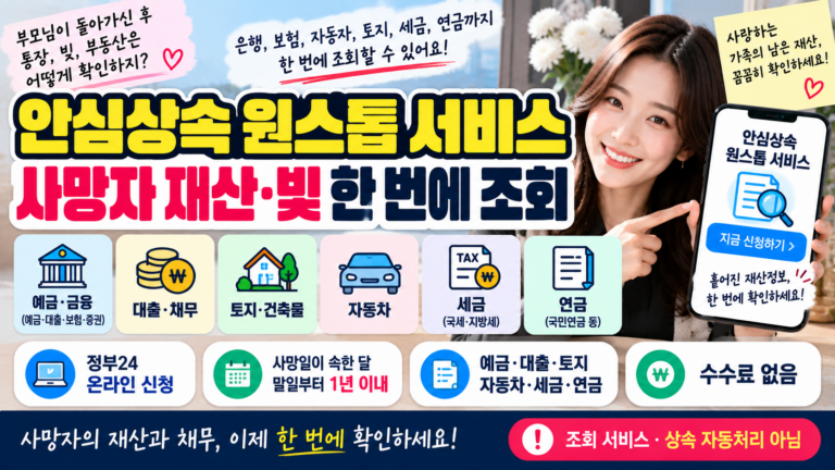 안심상속 원스톱 서비스 신청방법|사망자 재산·빚 한 번에 조회하기 5 안심상속 원스톱 서비스 신청방법|사망자 재산·빚 한 번에 조회하기