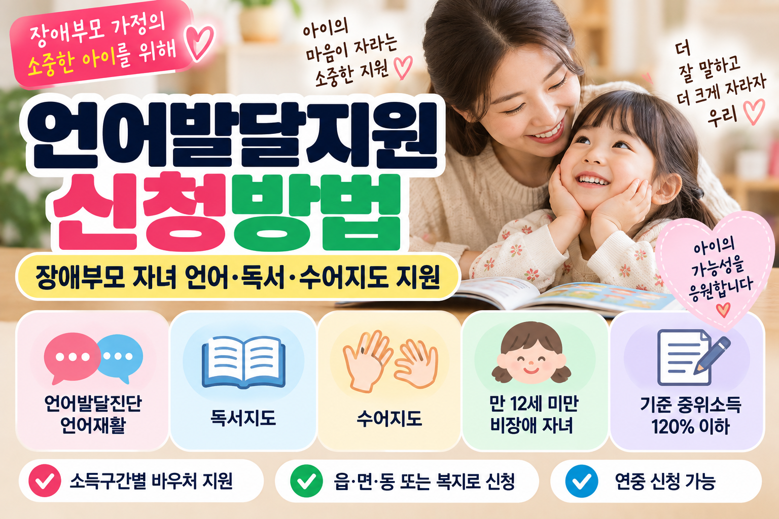 언어발달지원 신청방법|장애부모 자녀 언어·독서·수어지도 바우처 1 언어발달지원 신청방법|장애부모 자녀 언어·독서·수어지도 바우처