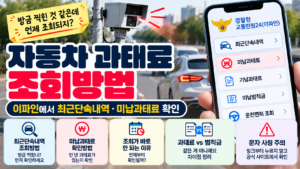자동차 과태료 조회방법|이파인 최근단속내역·미납과태료 확인 1 자동차 과태료 조회방법|이파인 최근단속내역·미납과태료 확인