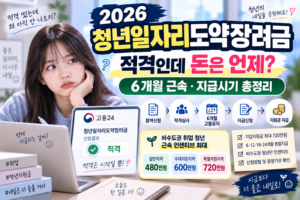 2026 청년일자리도약장려금 적격 후 언제 지급? 6개월 근속·신청방법 총정리 1 2026 청년일자리도약장려금 적격 후 언제 지급? 6개월 근속·신청방법 총정리