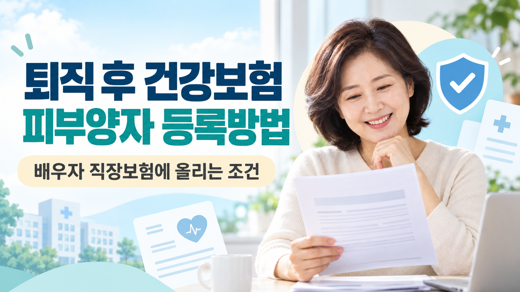퇴직 후 건강보험 피부양자 등록방법 | 배우자 직장보험에 올리는 조건 1 퇴직 후 건강보험 피부양자 등록방법 배우자 직장보험에 올리는 조건