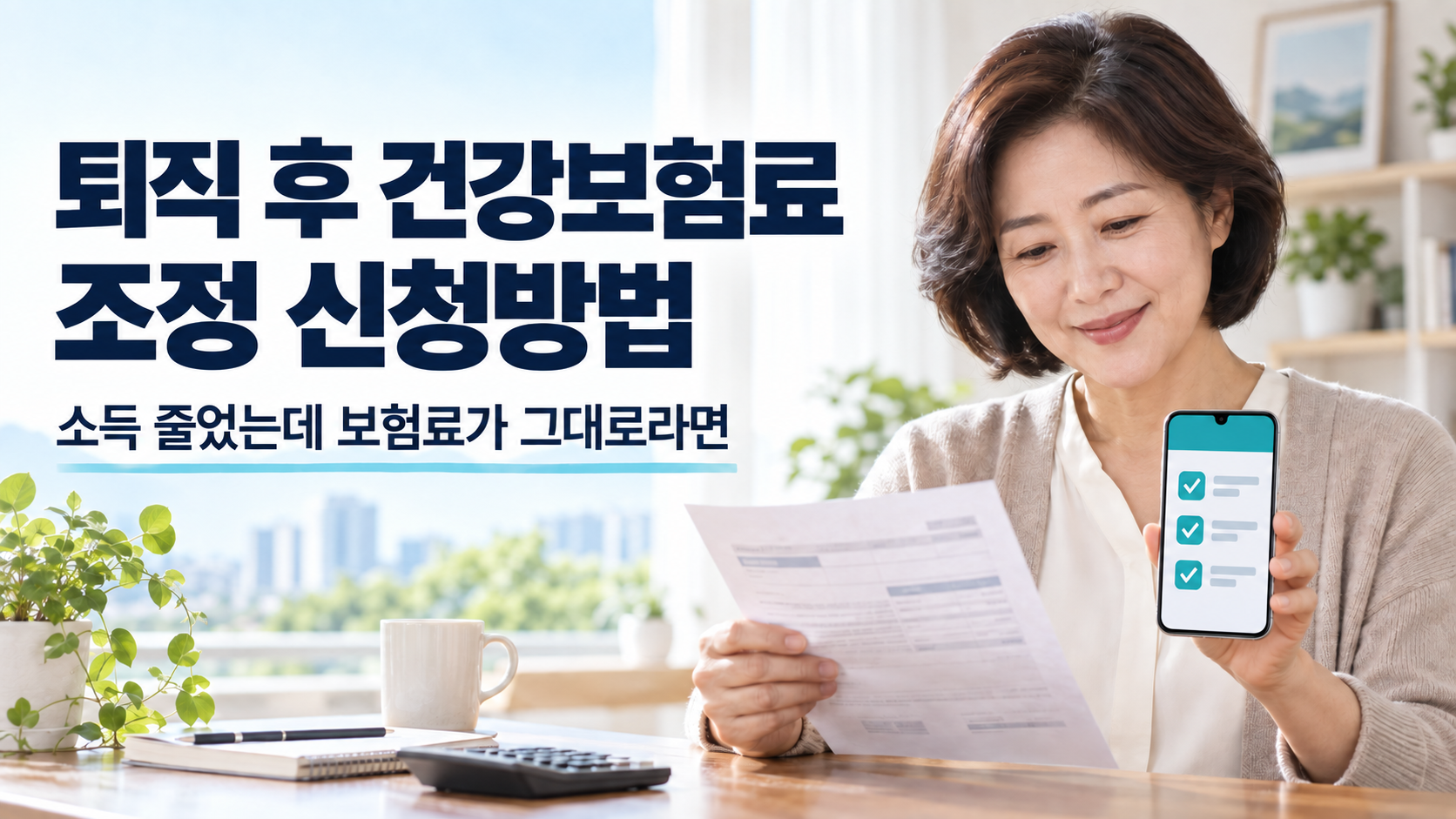 퇴직 후 건강보험료 조정 신청방법 | 소득 줄었는데 보험료가 그대로라면 1 퇴직 후 건강보험료 조정 신청방법
